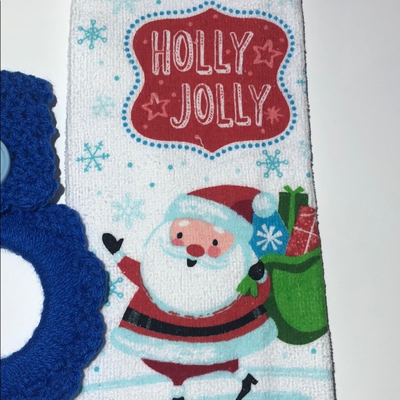 Christmas kitchen towel and oven towel hanger - Picture 3 of 4